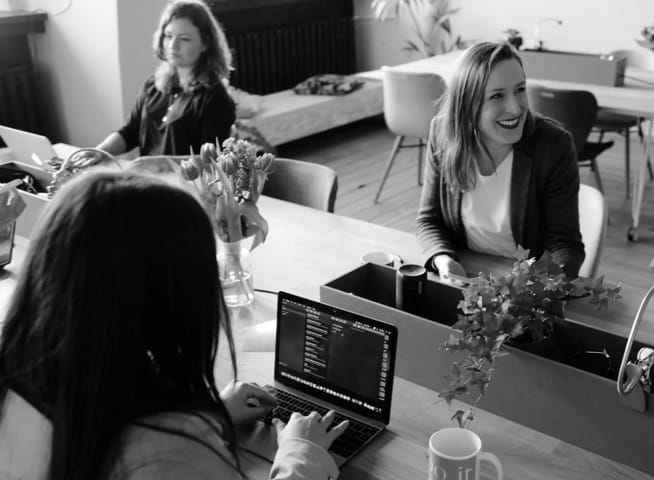 picture of people working in an office